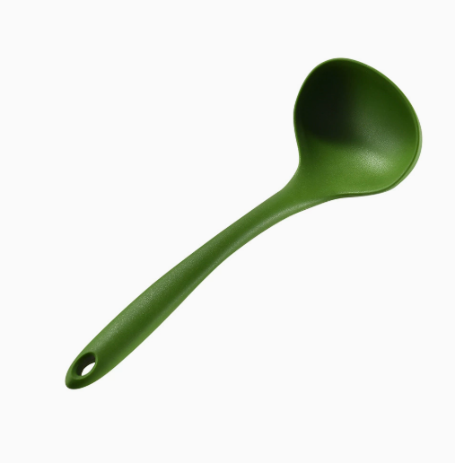 3 In 1 Food-Grade Silicone Ladle Spatula, Heat Resistant Non-Scratch Colorful Kitchen Cooking Utensi