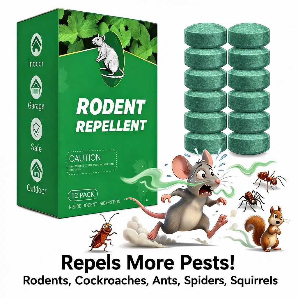 12 Pack Natural Fishing Gear Storage Protector – Rodent & Insect Repellent Tablets for Tackle Boxes, Boats, Garages & Camping Gear