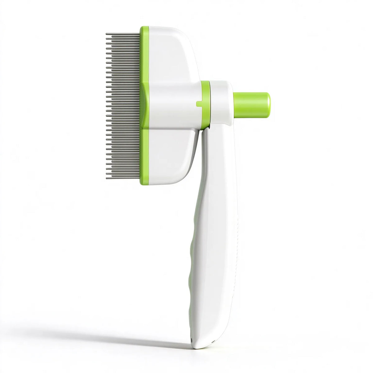 🎁Self-Cleaning Pet Grooming Brush with 180° Rotating Head – Rounded Stainless Steel Pins for Dogs & Cats