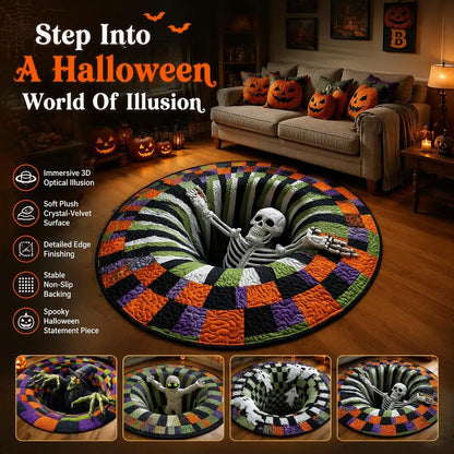 3D Halloween Illusion Rug For Spooky Spaces