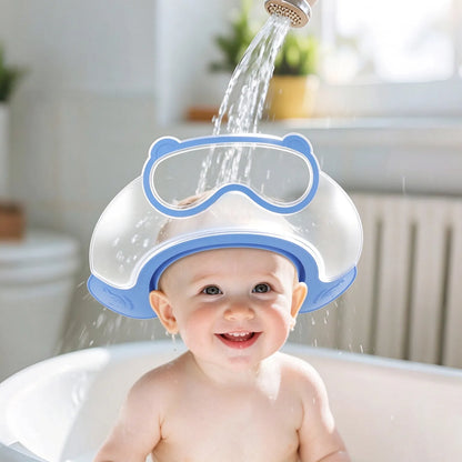 🎁Baby Waterproof Shampoo Cap – Adjustable Tear-Free Bath Visor with Eye & Ear Protection