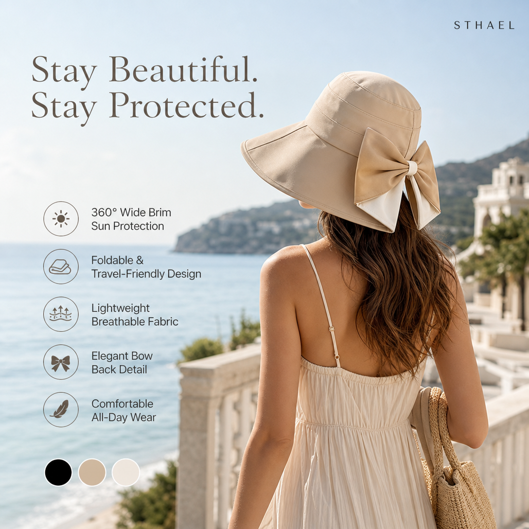 Women's Foldable Wide Brim UV Sun Hat