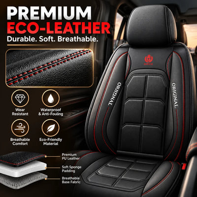 🎁Universal 9D PU Leather Car Seat Covers – Full Seat Protection