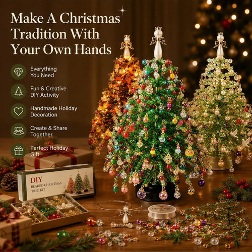 DIY Beaded Christmas Tree Craft Kit