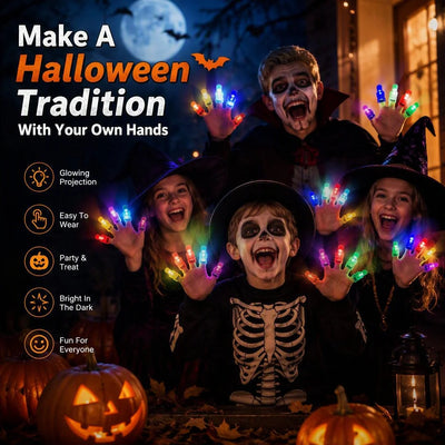 Halloween Glowing Finger Projection Party Lights