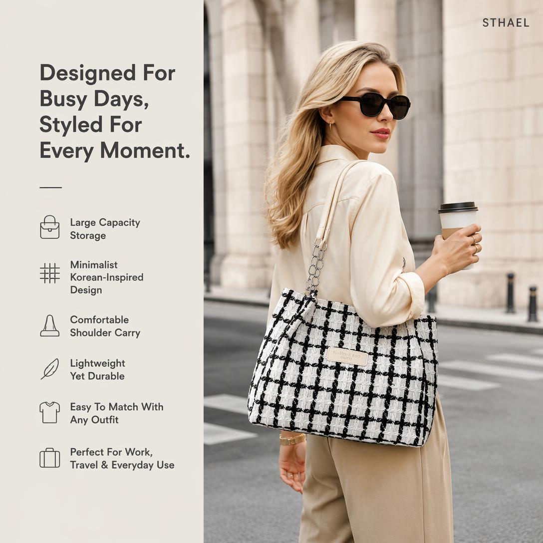 Large Capacity Everyday Shoulder Tote Bag