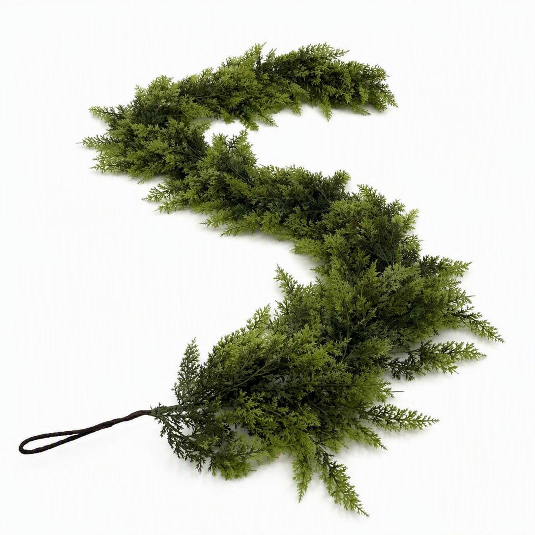 Lush Christmas Cedar Garland For Festive Holiday Decor