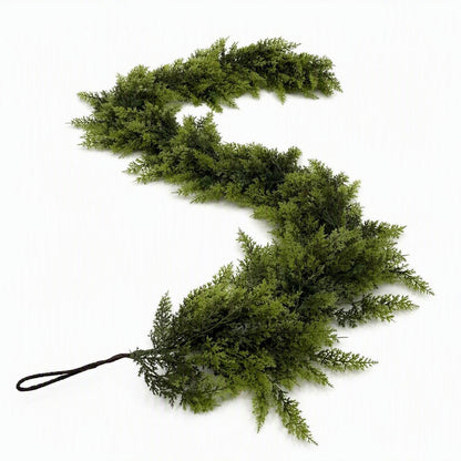Lush Christmas Cedar Garland For Festive Holiday Decor