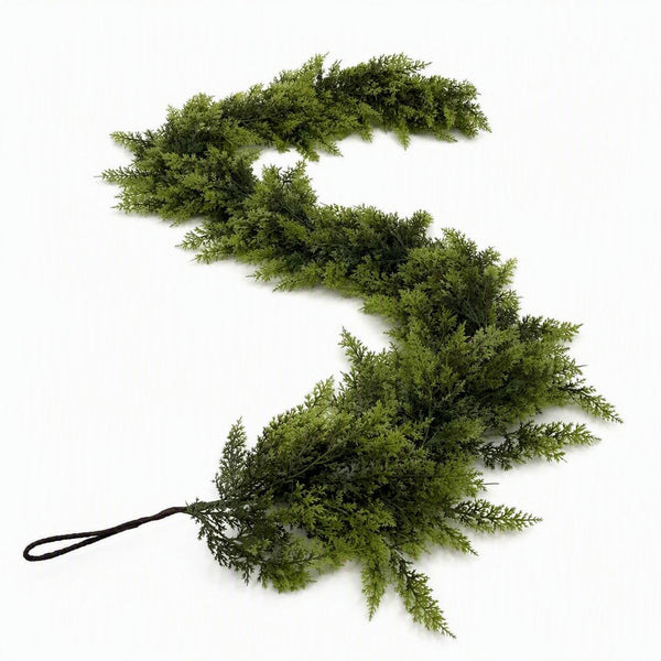 Lush Christmas Cedar Garland For Festive Holiday Decor