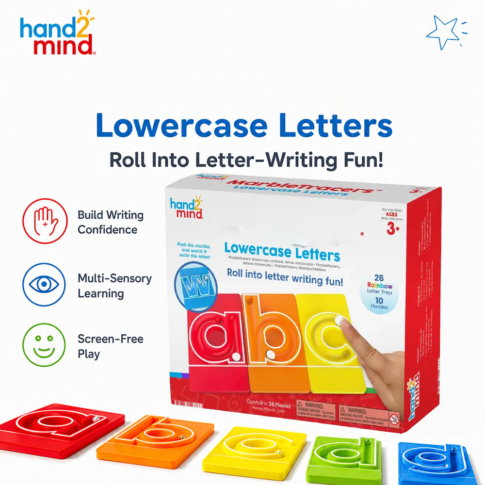 🔤 Lowercase Letter Tracing Set – Screen-Free Writing Fun 🎁