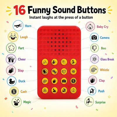 🎁16-Sound Portable Prank Noise Maker with Adjustable Volume