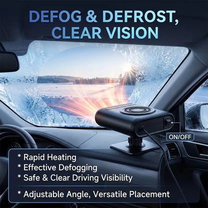 🎁12V Portable Car Heater &amp; 360° Rotatable Window Defroster