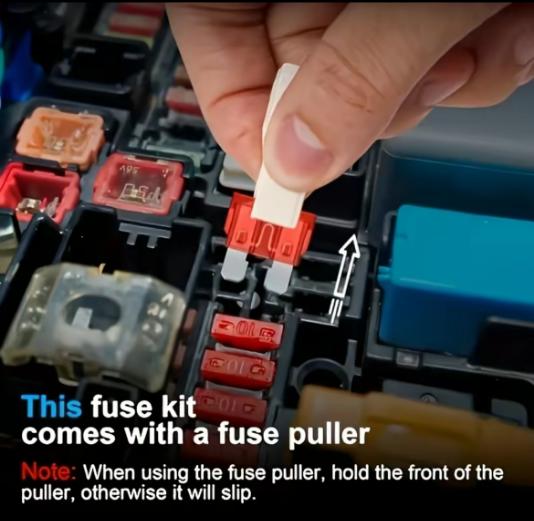 306PCS Car Blade Fuse Assortment Set – Automotive Replacement Fuse Kit with Fuse Puller & Circuit Tester