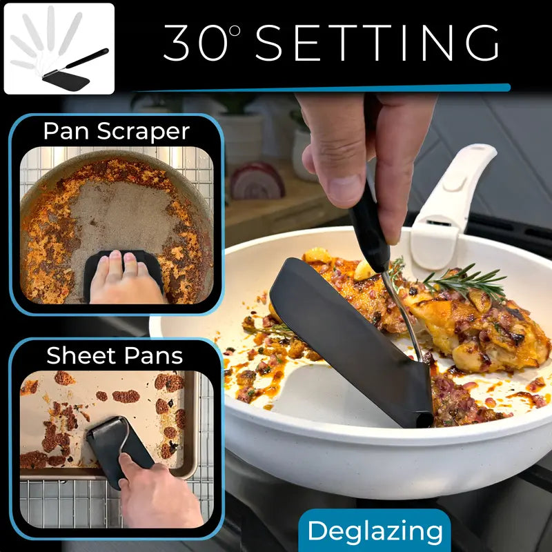 Adjustable Angle Spatula – 7 Positions Kitchen Essential Gadget