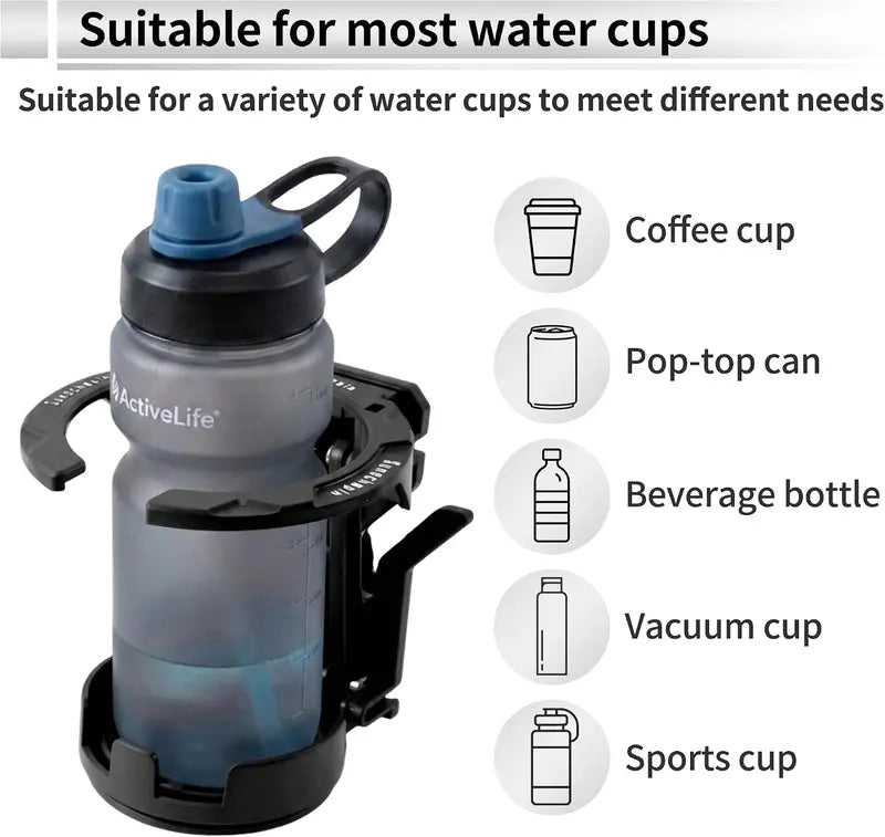 Universal 360° Rotating Adjustable Foldable Drink Holder