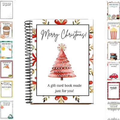 DIY Christmas Gift Card Holder Book 5x7 Inch