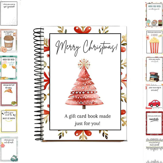 DIY Christmas Gift Card Holder Book 5x7 Inch