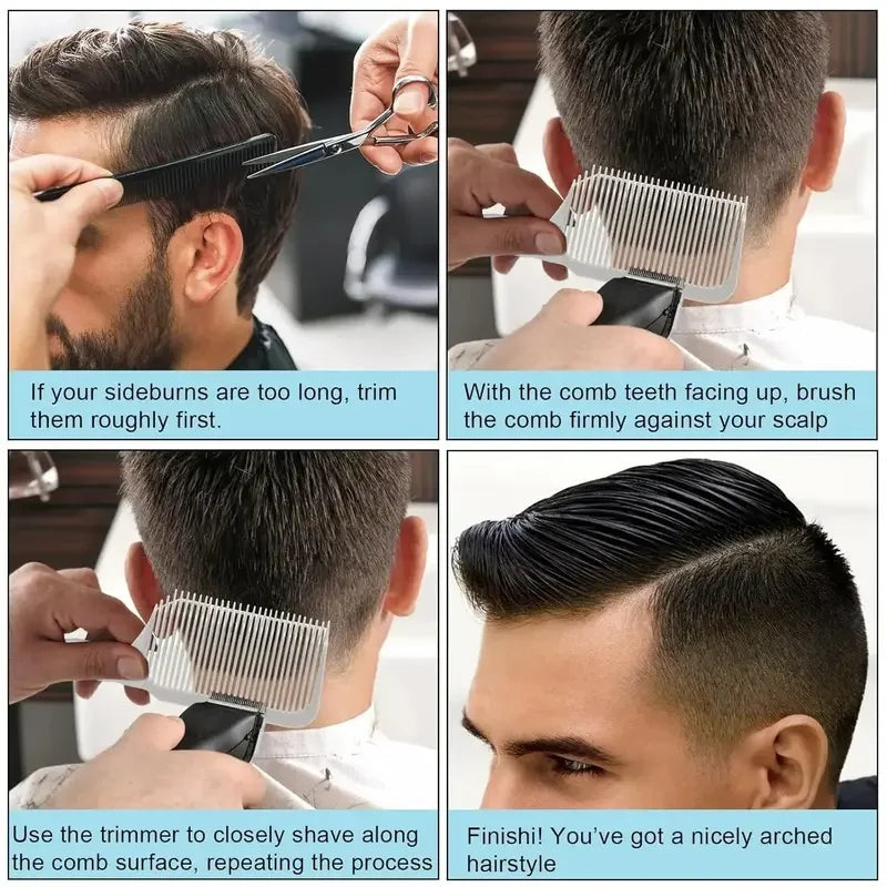 Unisex 4-Piece Hair Cutting Guide &amp; Trimming Kit