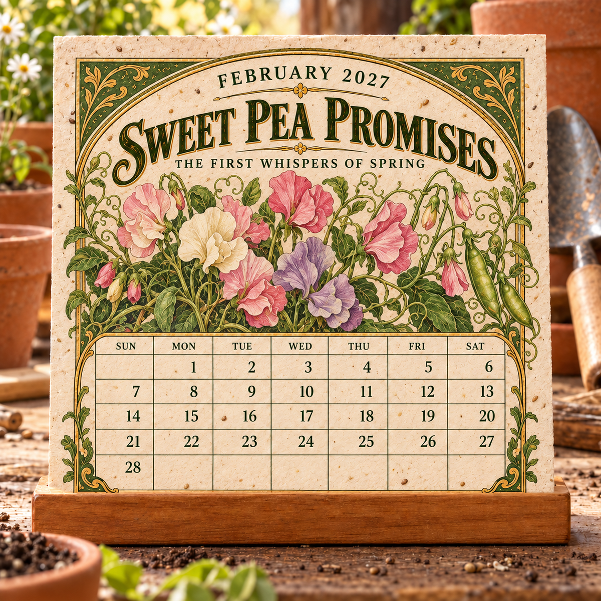 🎉🌻 2027 The Heirloom Garden Plantable Seed Calendar