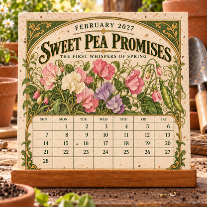 🎉🌻 2027 The Heirloom Garden Plantable Seed Calendar