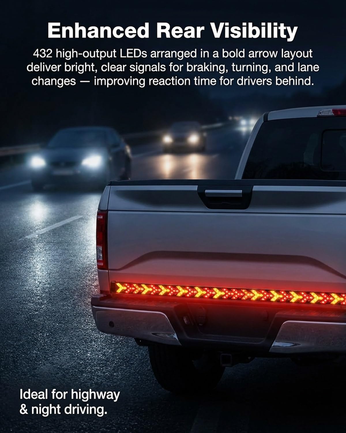 🔥Hot Sale！💡🚗60-Inch LED Tailgate Light Bar Strip