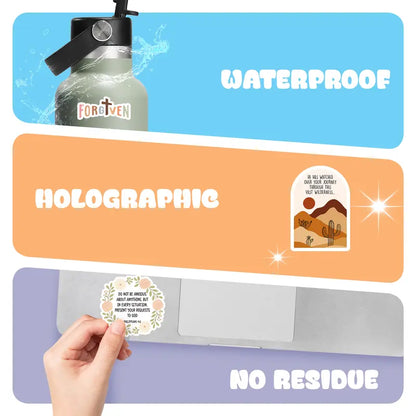 300 PCS Christian Faith Stickers – Scripture Quotes for Journals, Bible & Crafts 📜
