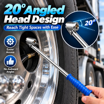 🎁16" Dual-Head Tire Air Chuck – Extended Reach Inflation Tool