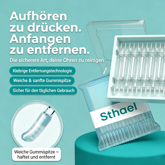 24Stück Ohrreiniger Sticks, Weiche Klebrige Ohrenschmalz Entferner | für Erwachsene Kinder