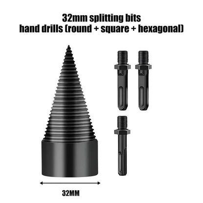 Heavy-Duty Electric Drill Bits,Simple Firewood Splitter