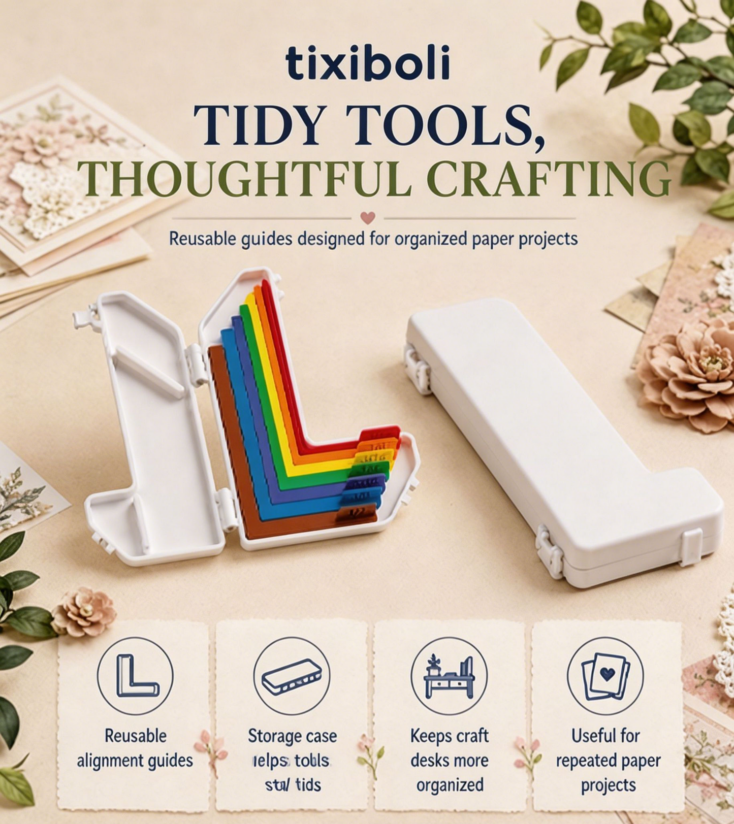 Paper Crafting Alignment Guide Set with Case