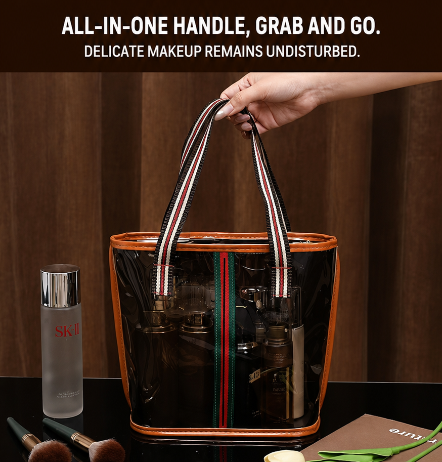 Retro Vintage Large Capacity Vanity Bag