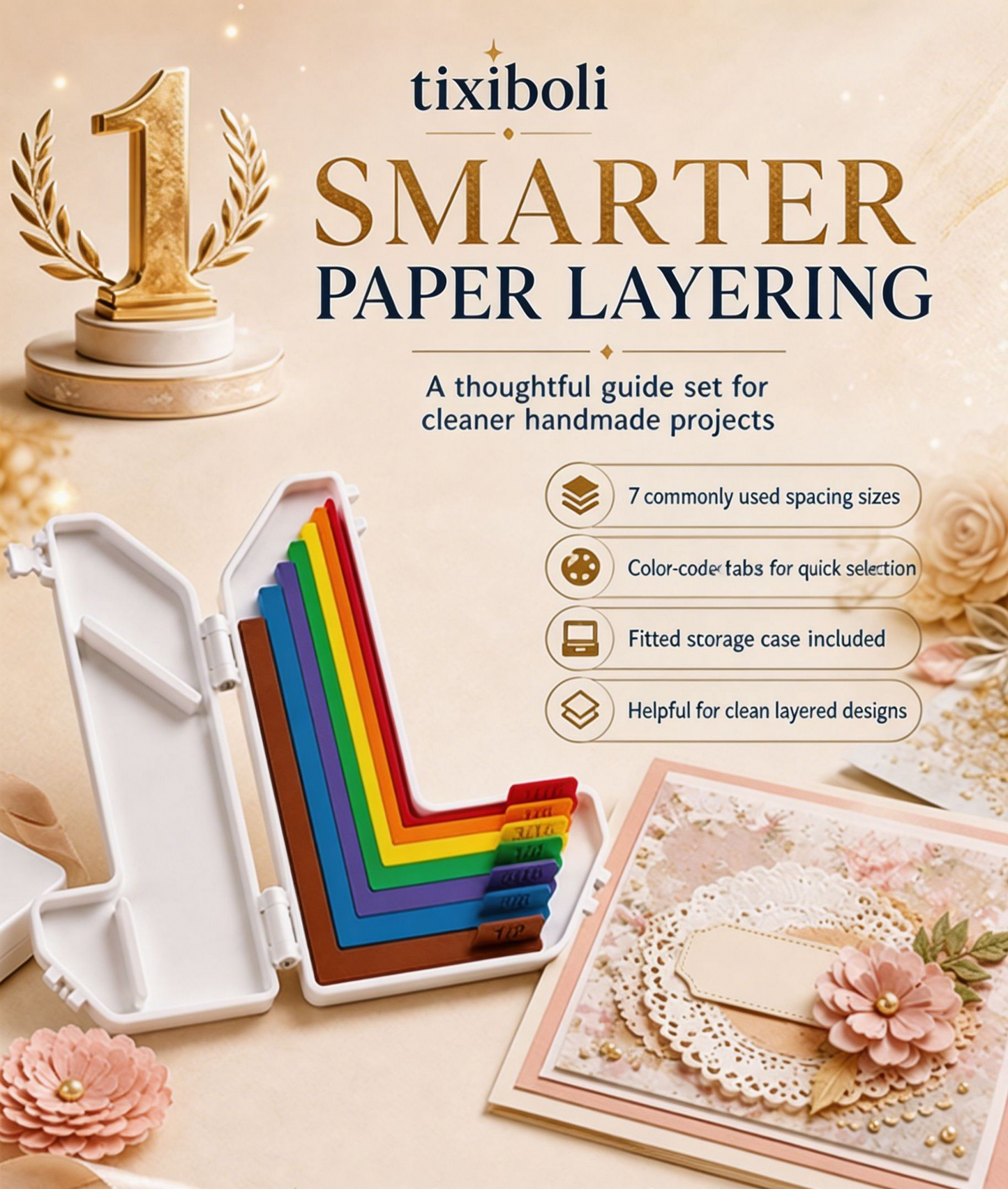 Paper Crafting Alignment Guide Set with Case