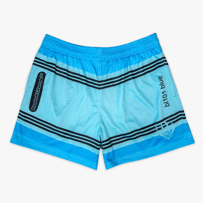 Crayon Youth Shorts – Cotton Candy Gradient Mesh Shorts for Kids