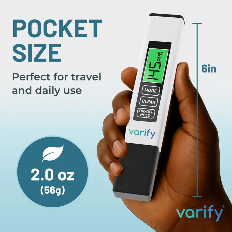 VARIFY 4-in-1 TDS Meter Digital Water Tester – Accurate Water Quality Checker for Drinking Water 💧