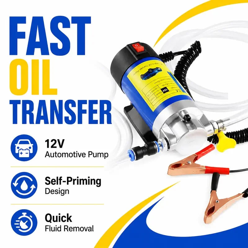 🎁12V 100W Electric Oil Extractor Pump With Copper Motor
