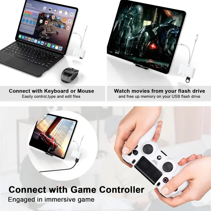 🎁Portable 3-in-1 SD TF Card Reader With Dual Connectors