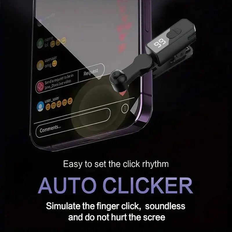 📱 2026 Upgraded Auto Clicker – Hands-Free Continuous Tap Device for Gaming, Live Streaming & Apps ⚡