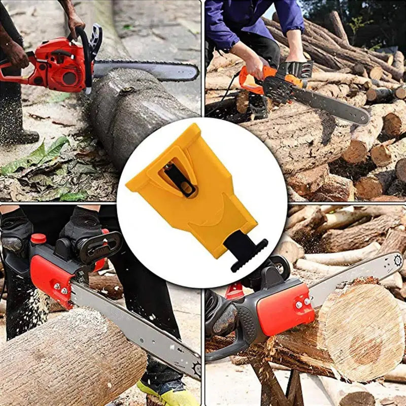 Portable Bar-Mount Chainsaw Chain Sharpener for 14"-20" Chainsaws
