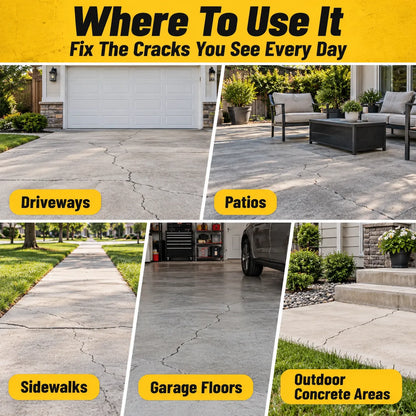 Professional Concrete Crack Filler & Sealant