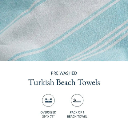 LANE LINEN XL Beach Towel – Lightweight Quick-Dry Sand-Free Hammam Towel for Beach, Pool & Travel 🌞🏖️