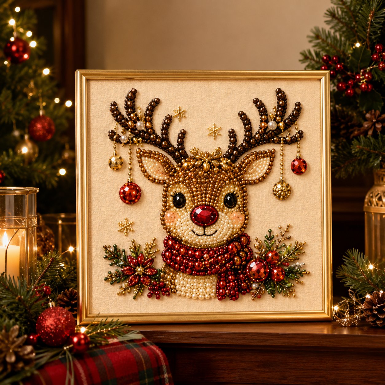 DIY Christmas Pearl Diamond Painting Kit