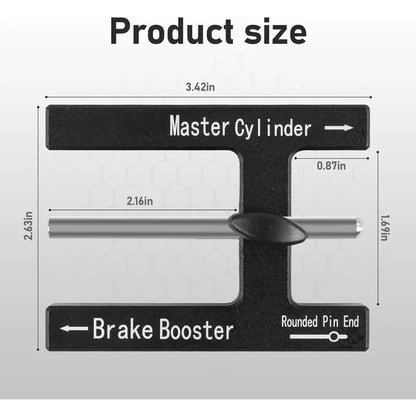 GJANSH Brake Adjustment Tool. Brake Booster Rod Adjustment Tool. Brake booster with master cylinder.Pushrod Power For Adjustable Braking Distance of Brake Pedal(N48 Magnetic CNC Aluminum)