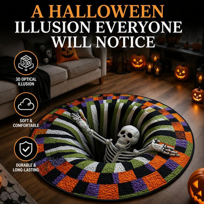 3D Halloween Illusion Rug For Spooky Spaces