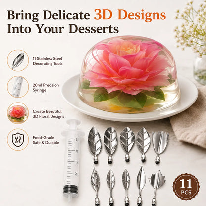 11-Piece 3D Gelatin Art Decorating Tool Set