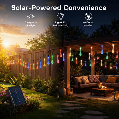 Solar Teardrop String Lights — Shopify High-Converting Landing Page