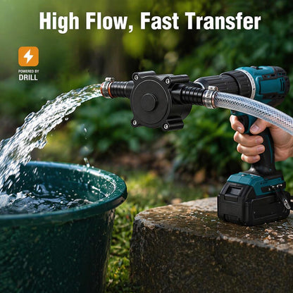 Portable Electric Drill Pump – Turn Any Power Drill into a High-Flow Water Transfer Pump