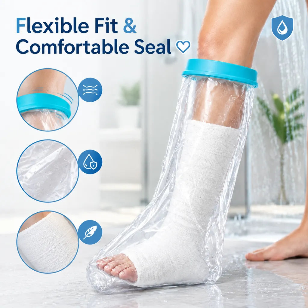 🎁Reusable Waterproof Protector – Flexible Water-Resistant Cover for Arms & Legs