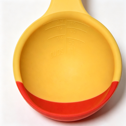 3 In 1 Food-Grade Silicone Ladle Spatula, Heat Resistant Non-Scratch Colorful Kitchen Cooking Utensi