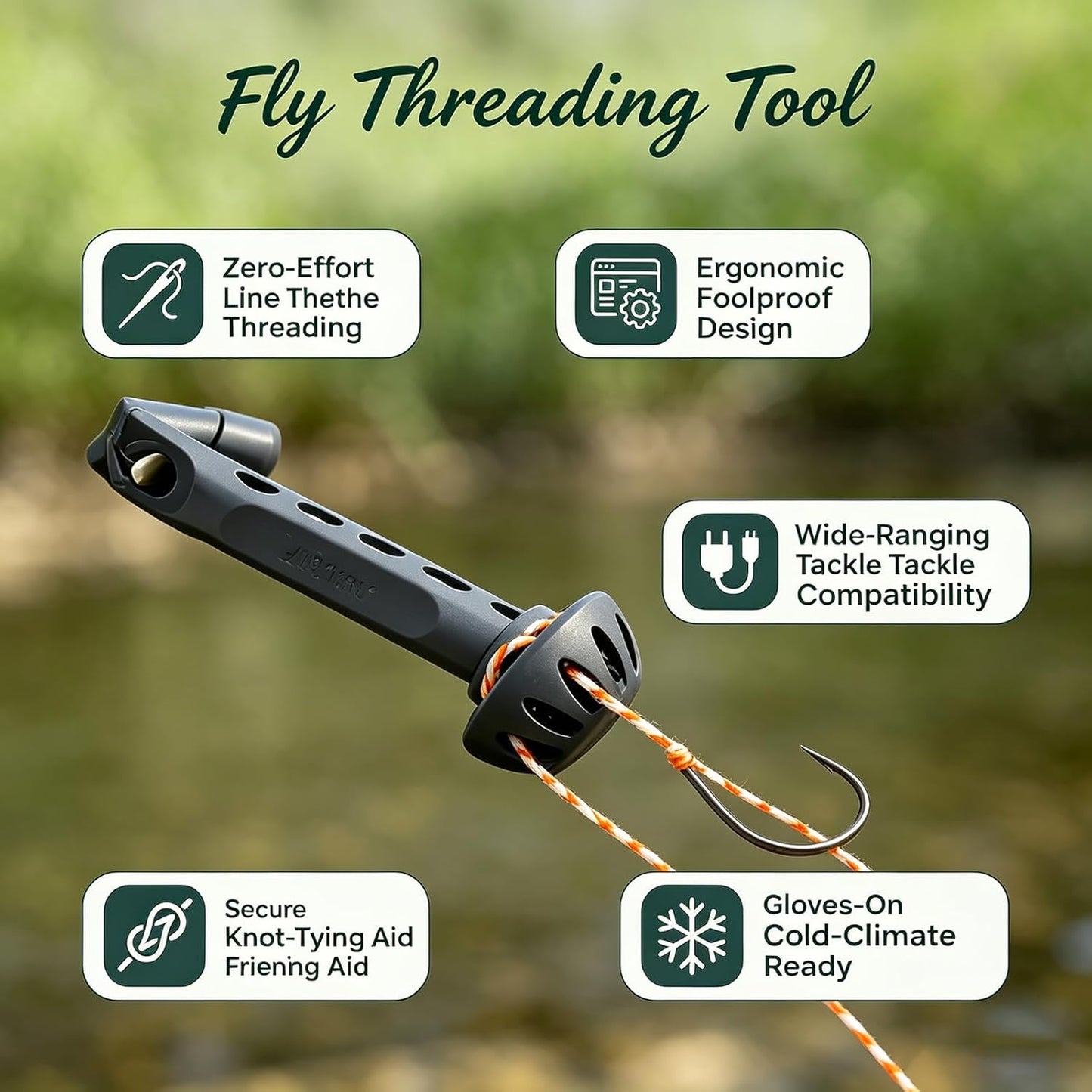 🎣Fly Roost Magnetic Fly Threader(Hooks not included)