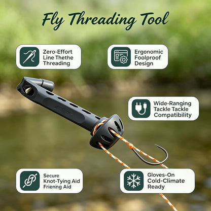 🎣Fly Roost Magnetic Fly Threader(Hooks not included)